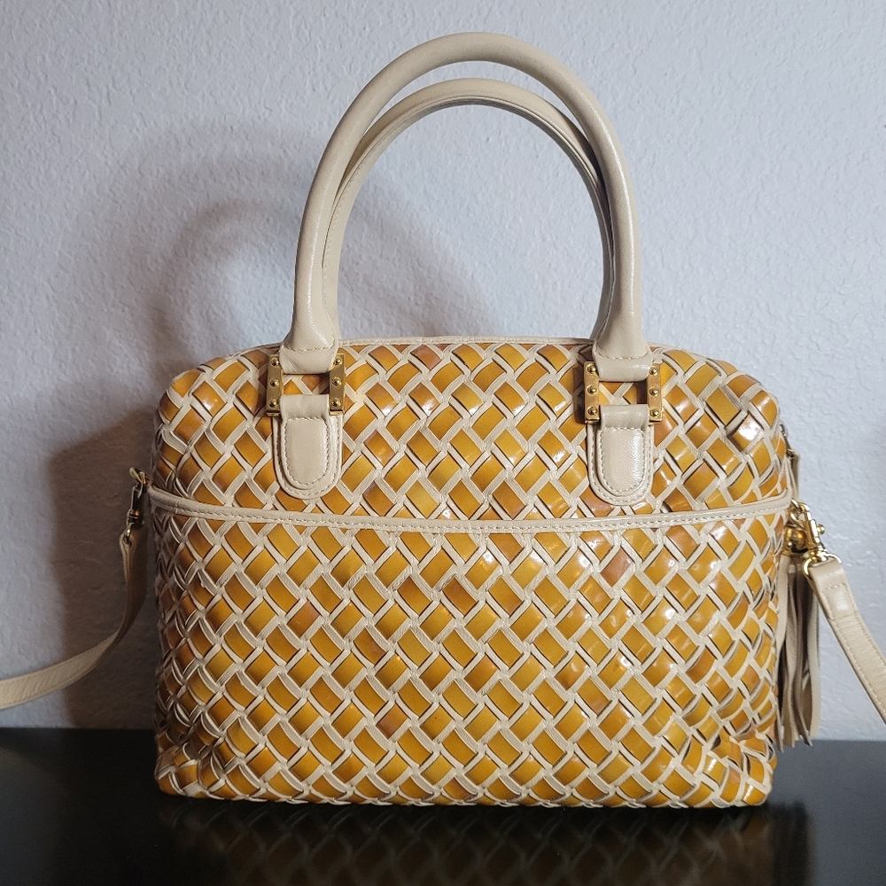 Bally Intrecciato Woven Leather Satchel - Picture 6 of 16